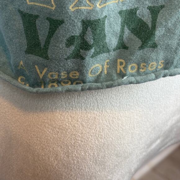 Graphic Tee Van Gogh Vase of Flowers Artsy Crop Mineral Wash Boxy Grunge med. - Picture 6 of 6